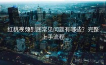 红桃视频到底常见问题有哪些？完整上手流程