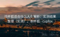 茶杯狐适合什么人全解析：实测结果整理（实测），茶杯狐 - cupfox