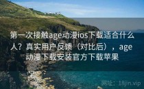 第一次接触age动漫ios下载适合什么人？真实用户反馈（对比后），age 动漫下载安装官方下载苹果