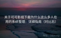 关于可可影视下载为什么这么多人在用的系统整理：详细指南（对比后）