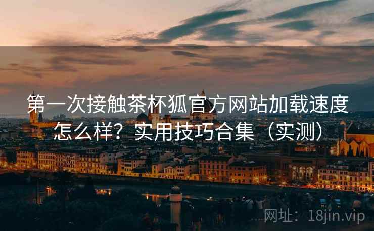 第一次接触茶杯狐官方网站加载速度怎么样？实用技巧合集（实测）  第2张