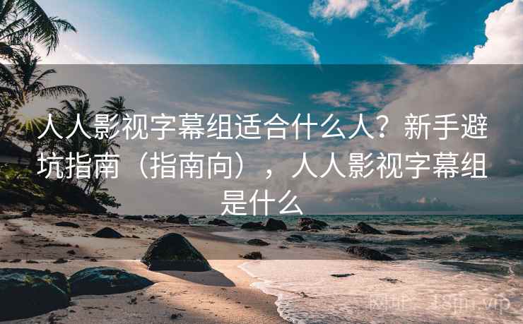 人人影视字幕组适合什么人？新手避坑指南（指南向），人人影视字幕组是什么  第1张