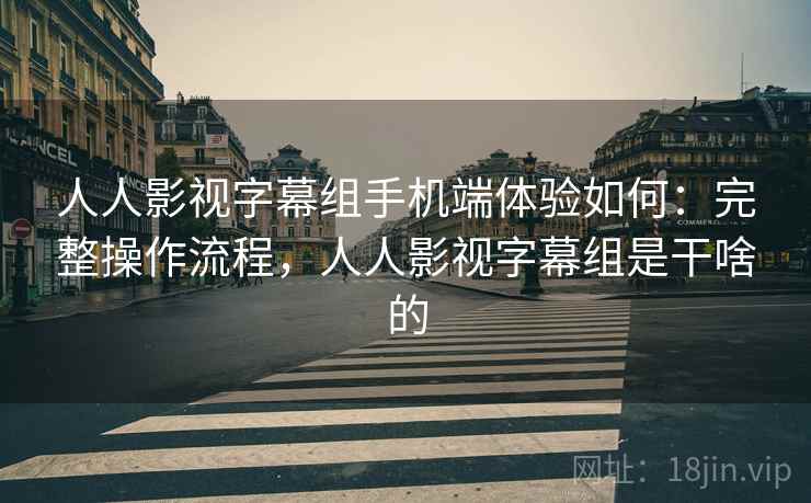 人人影视字幕组手机端体验如何:完整操作流程,人人影视字幕组是干啥的 第2张 人人影视字幕组手机端体验如何:完整操作流程,人人影视字幕组是干啥的 第2张